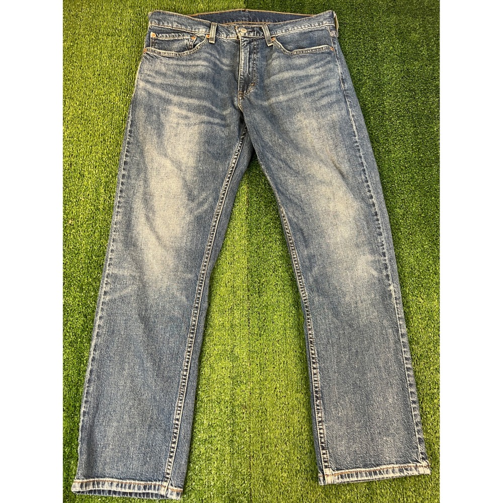 Levis 559 Relaxed Straight Jeans Mens 34x30 Medium Wash Blue Denim 00559-0624